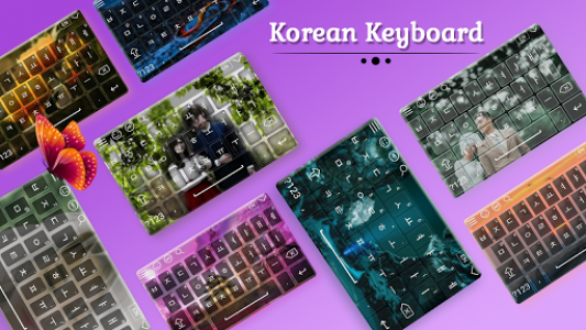 اسکرین شات برنامه Korean Keyboard 1