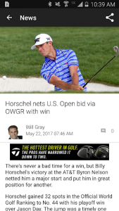 اسکرین شات برنامه Golf Channel 2
