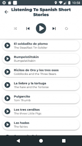 اسکرین شات برنامه Learn Spanish - Listening and Speaking 6