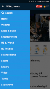 اسکرین شات برنامه WRAL News App 2