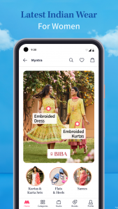 اسکرین شات برنامه Myntra - Fashion Shopping App 4
