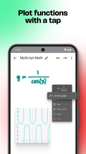 اسکرین شات 5 برنامه MyScript Math: Solve & Plot