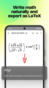 اسکرین شات 3 برنامه MyScript Math: Solve & Plot