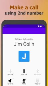 اسکرین شات برنامه My 2nd Line Text Call Number 2