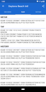 اسکرین شات برنامه Avia Weather - METAR & TAF 3