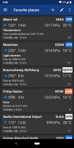 اسکرین شات برنامه Avia Weather - METAR & TAF 7