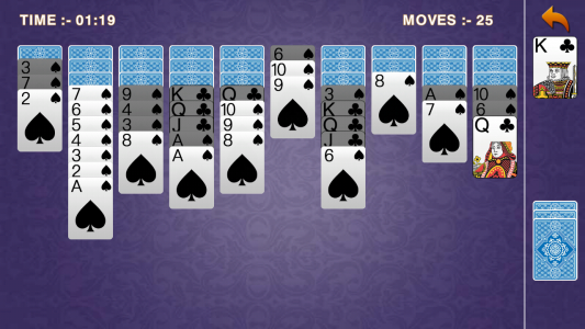 اسکرین شات بازی Classic Spider Solitaire Game 2