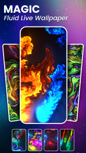 اسکرین شات برنامه Magic Fluid Animated Wallpaper 2