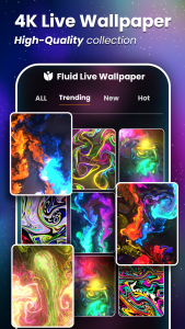 اسکرین شات برنامه Magic Fluid Animated Wallpaper 8