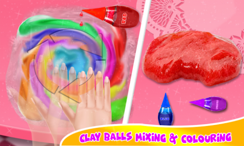 اسکرین شات بازی DIY Balloon Slime Smoothies & Clay Ball Slime Game 3