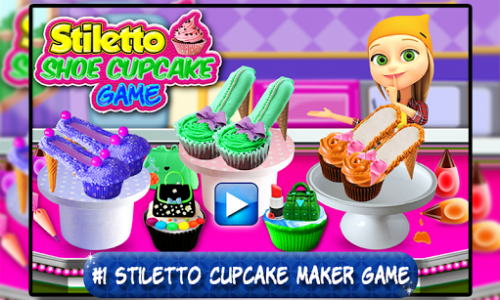 اسکرین شات بازی Stiletto Shoe Cupcake Maker Game! DIY Cooking 1