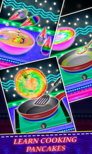 اسکرین شات بازی Glowing Unicorn Desserts! Rainbow Pancakes & Pie 3