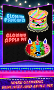 اسکرین شات بازی Glowing Unicorn Desserts! Rainbow Pancakes & Pie 2