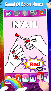 اسکرین شات برنامه Fashion Nail Coloring Pages For Girls 6