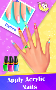 اسکرین شات بازی Nails Salon Games - Nail Art 3