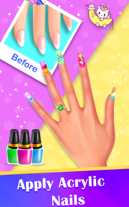 اسکرین شات 3 بازی Nails Salon Games - Nail Art