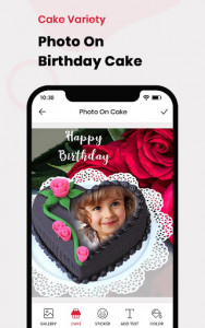 اسکرین شات برنامه Name Photo On Birthday Cake - Birthday Photo Frame 1