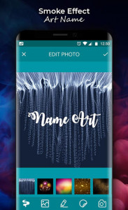 اسکرین شات برنامه Smoke Name Art  -  Smoke Effect 3