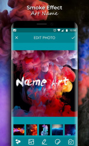 اسکرین شات 2 برنامه Smoke Name Art - Smoke Effect