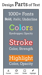 اسکرین شات 2 برنامه Add Text: Text on Photo Editor