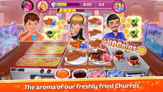اسکرین شات بازی Restaurant Empire : Kitchen Chef Food Cooking Game 1