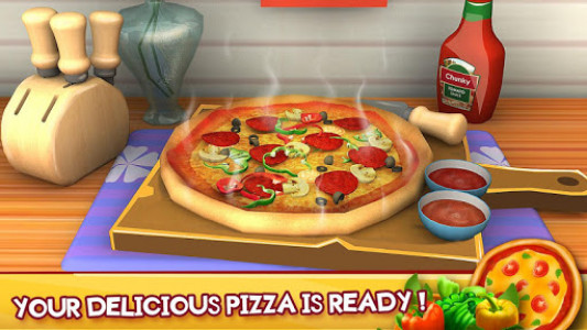 اسکرین شات برنامه Kitchen Chef Pizza Maker Restaurant : Cooking Game 1