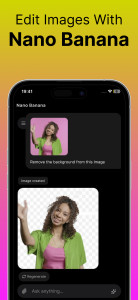 اسکرین شات 1 برنامه Nano Banana AI Photo Editor