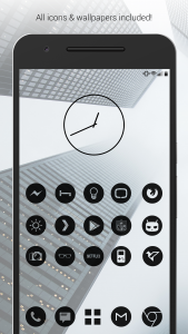 اسکرین شات 1 برنامه Dark Void - Black Circle Icons