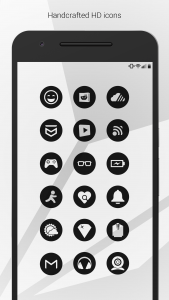 اسکرین شات برنامه Dark Void - Black Circle Icons 3