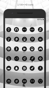 اسکرین شات برنامه Dark Void - Black Circle Icons 2