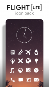 اسکرین شات برنامه Flight Lite - Minimalist Icons 2