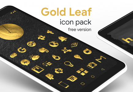 اسکرین شات برنامه Gold Leaf - Icon Pack 1