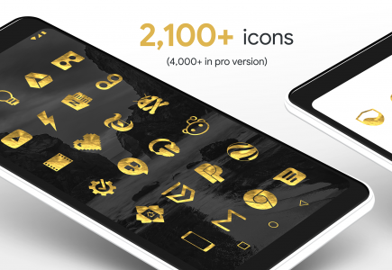 اسکرین شات برنامه Gold Leaf - Icon Pack 2