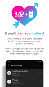 اسکرین شات برنامه Rad Walls - Live Wallpapers 1