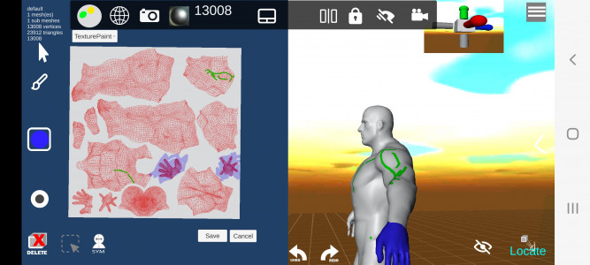 اسکرین شات برنامه d3D Sculptor - 3D modeling 6