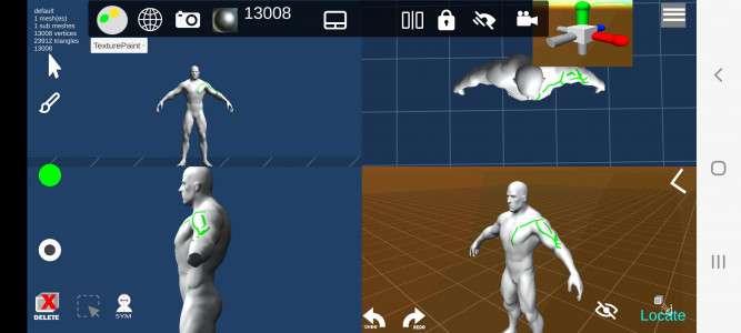 اسکرین شات برنامه d3D Sculptor - 3D modeling 7
