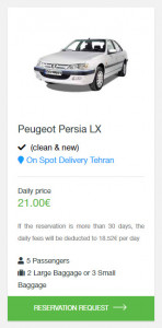 اسکرین شات برنامه Navaran, Iran Car Rental 3