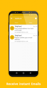 اسکرین شات برنامه Temp Mail - by MailRush 3