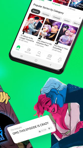 اسکرین شات 2 برنامه WEBTOON: Manga, Comics, Manhwa