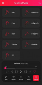 اسکرین شات برنامه Kurdina Music 3