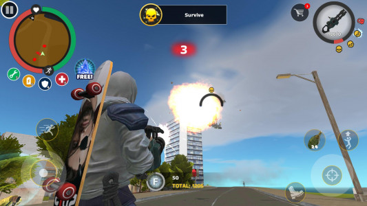 اسکرین شات 2 بازی Rope Hero: Mafia City Wars