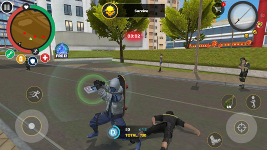 اسکرین شات 1 بازی Rope Hero: Mafia City Wars