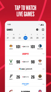 اسکرین شات 2 برنامه NBA: Live Games & Scores