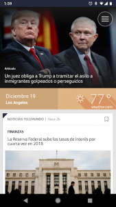 اسکرین شات برنامه Noticias Telemundo 1