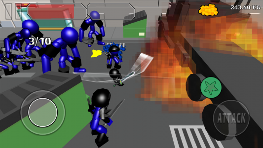 اسکرین شات بازی Stickman Sword Fighting 3D 1