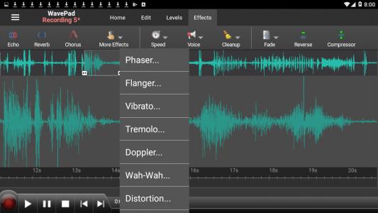 اسکرین شات برنامه WavePad Audio Editor 7