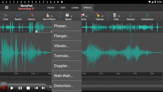 اسکرین شات 7 برنامه WavePad Audio Editor