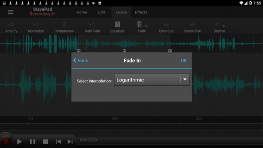 اسکرین شات برنامه WavePad Audio Editor 3