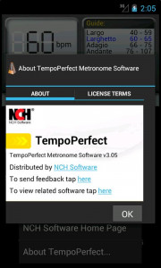 اسکرین شات برنامه TempoPerfect Metronome Free 1