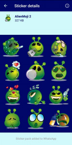 اسکرین شات برنامه HD Emoji Stickers - WAStickerA 4